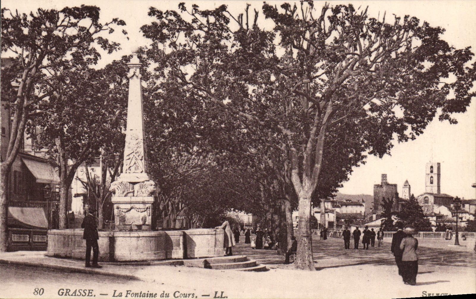 POSTAL de la VENDIMIA grasa la fuente del curso
