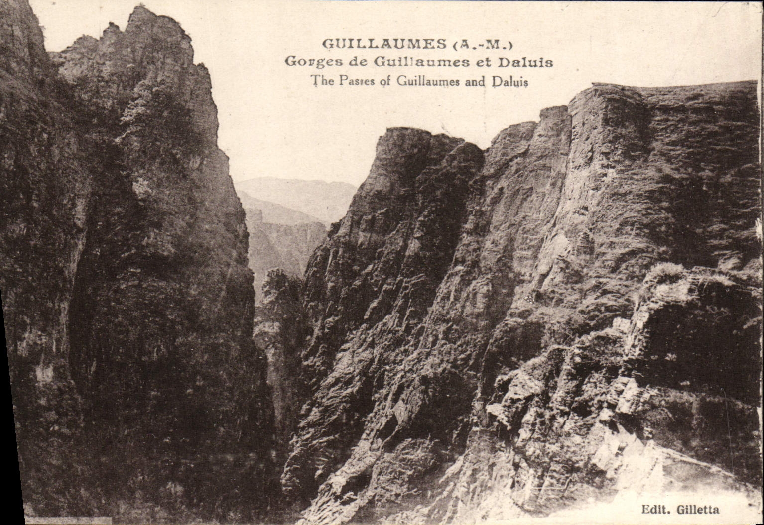 CPA Guillaumes Gorges de Guillaumes et Daluis