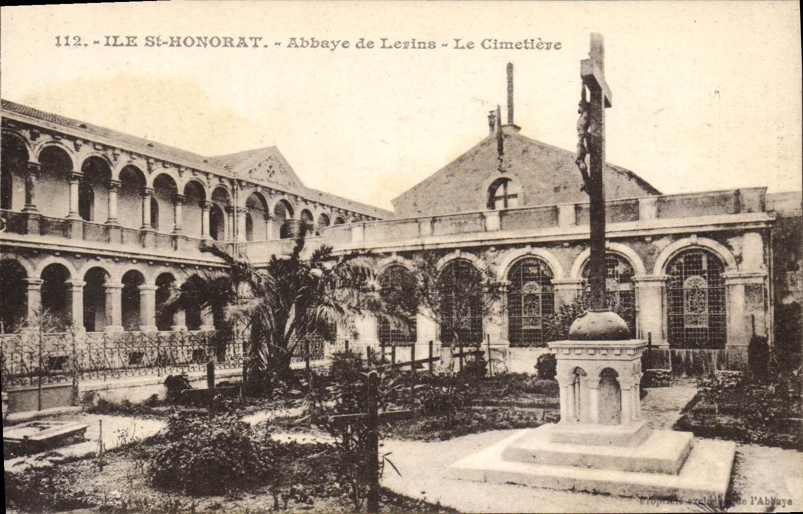 VINTAGE POSTCARD Island Saint Honorat Abbey of Lerins