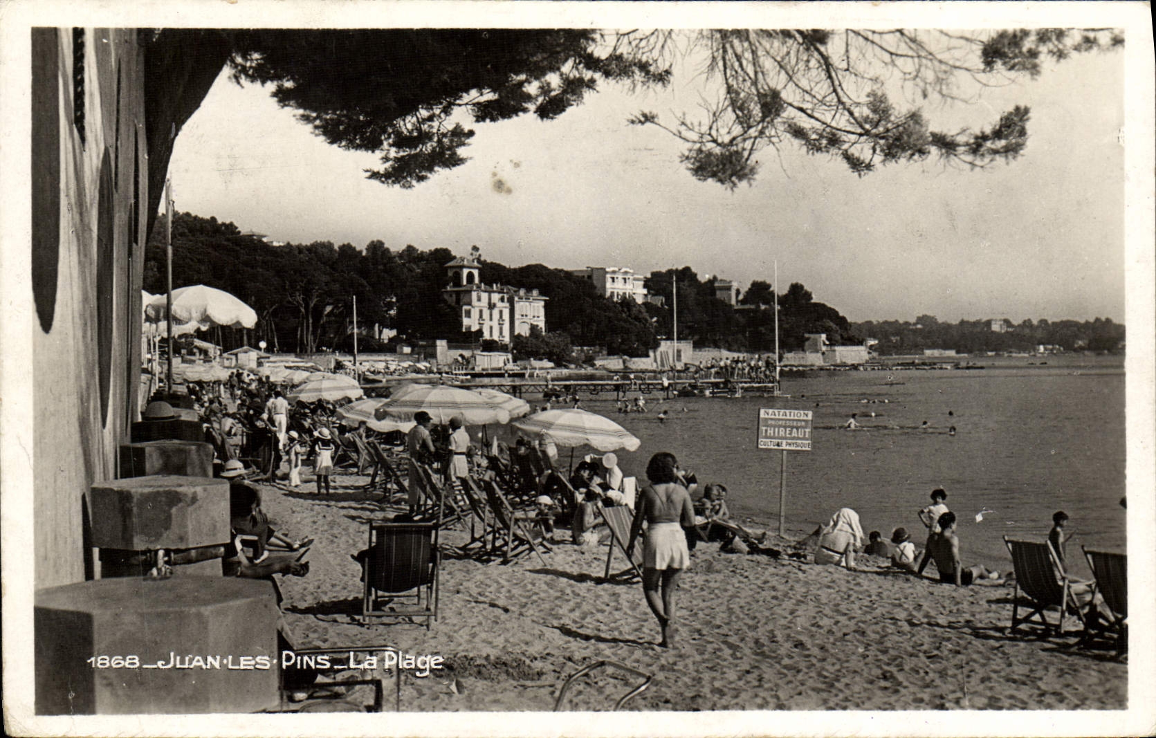 CPA Juan les Pins La Plage