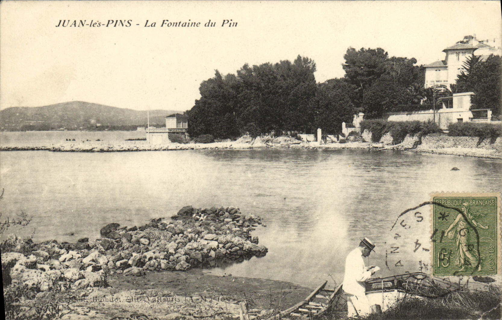 CPA Juan les Pins La Fontaine du Pin 