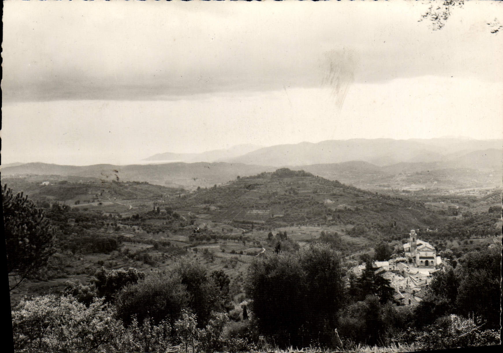POSTAL MODERNA graso cercano de Magagnosc la aldea vieja Esterel y el golfo de Napoule