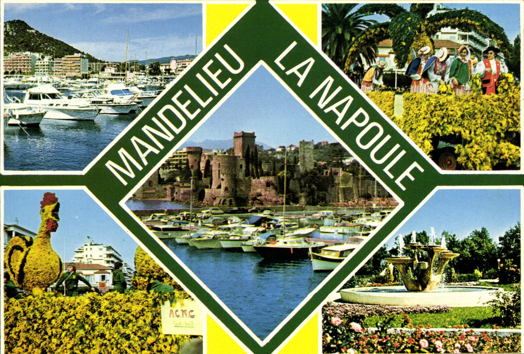 POSTAL MODERNA martillo de Mandelieu Napoule