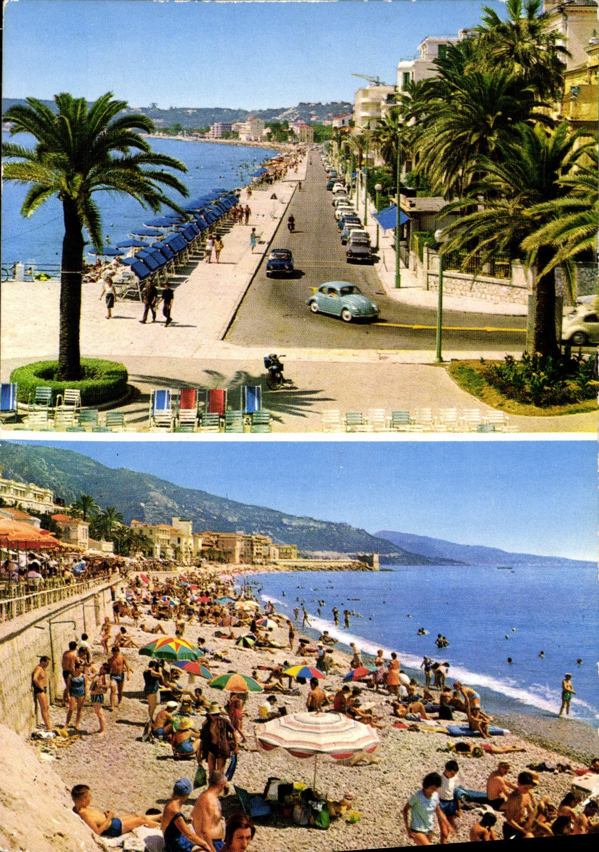 CPM Menton La Promenade et Une Plage