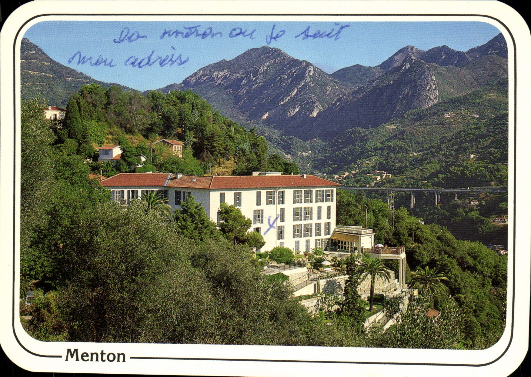 POSTAL MODERNA Menton y clínica de reposo de la convalecencia de los agentes Annonciata de FED