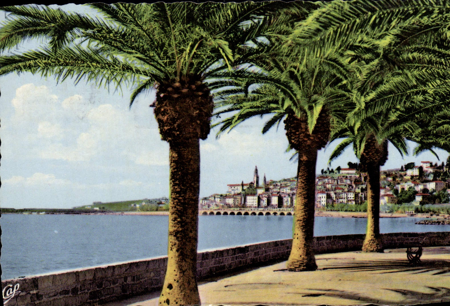 CPM Menton Vue Prise de Garavan