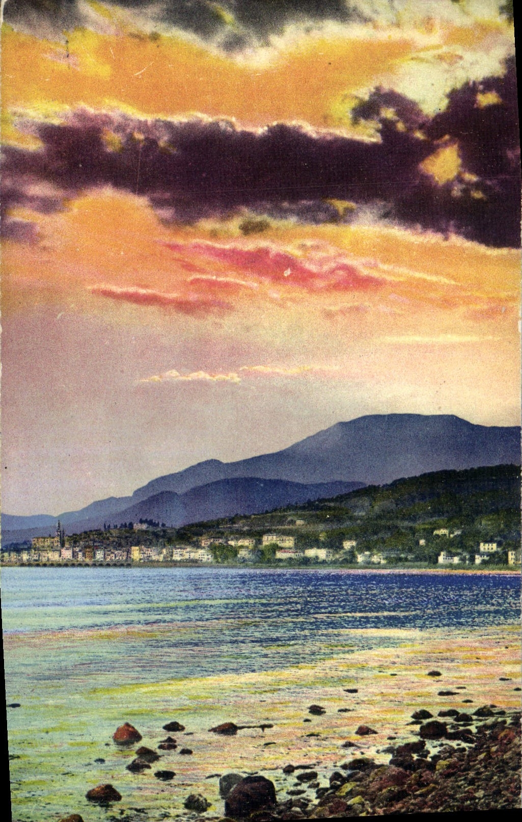 POSTAL de la VENDIMIA Menton para colocar Sun