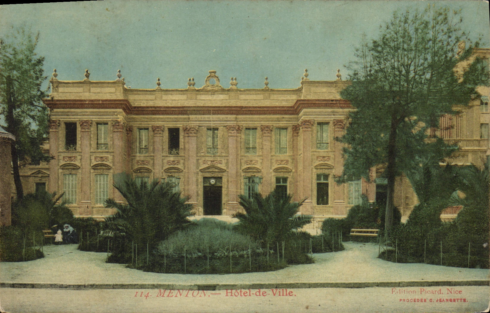 De la VENDIMIA de la POSTAL ayuntamiento Menton