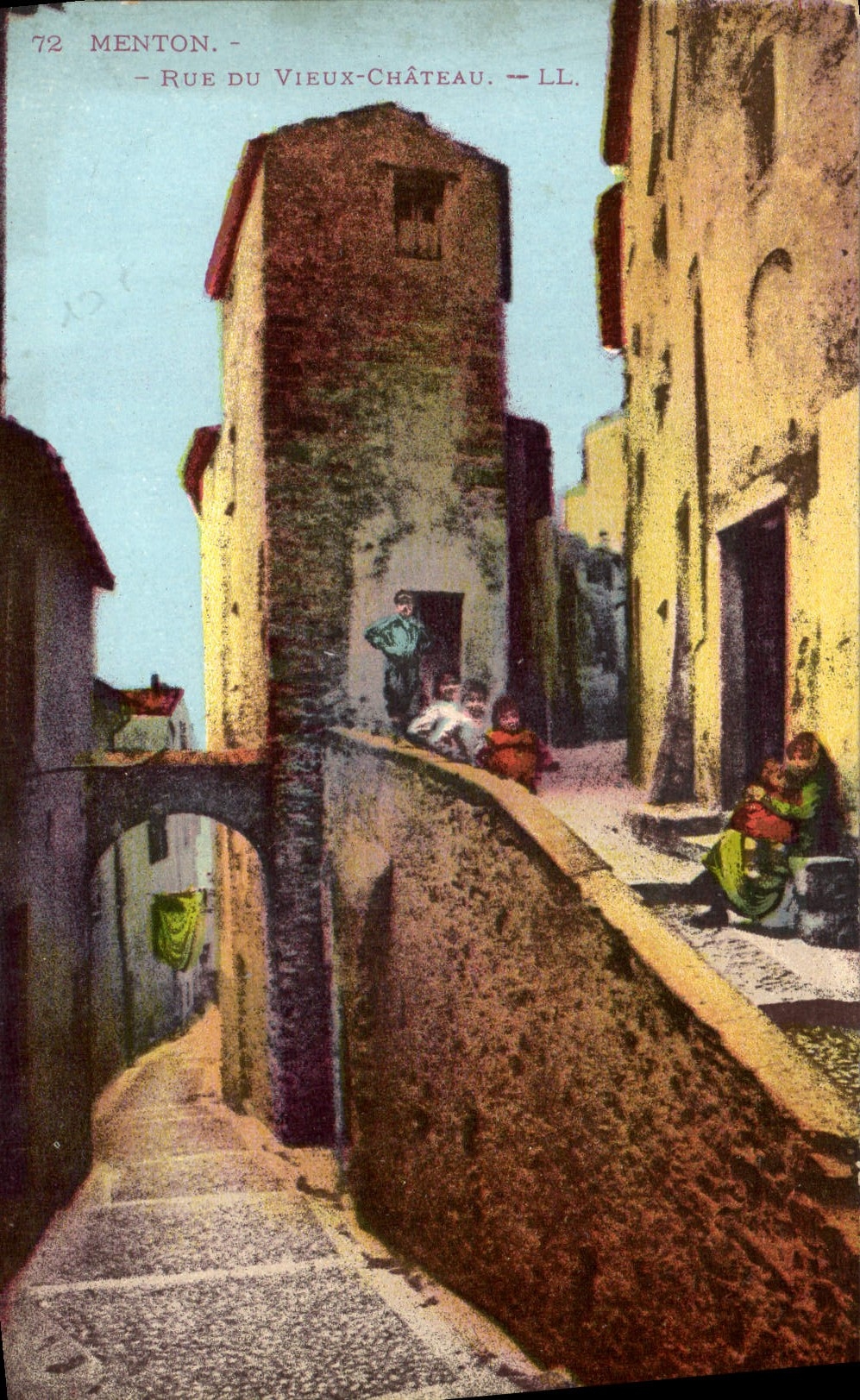 De la VENDIMIA de la POSTAL calle Menton de los viejos niños del castillo