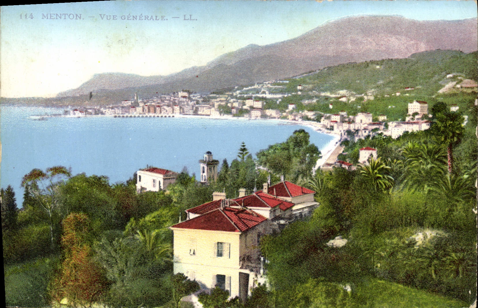 CPA Menton Vue generale