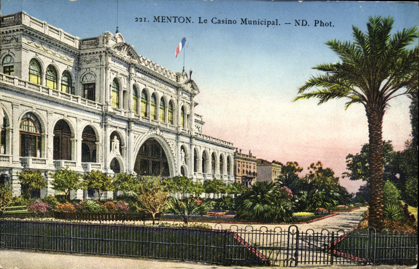 CPA Menton Le casino municipal