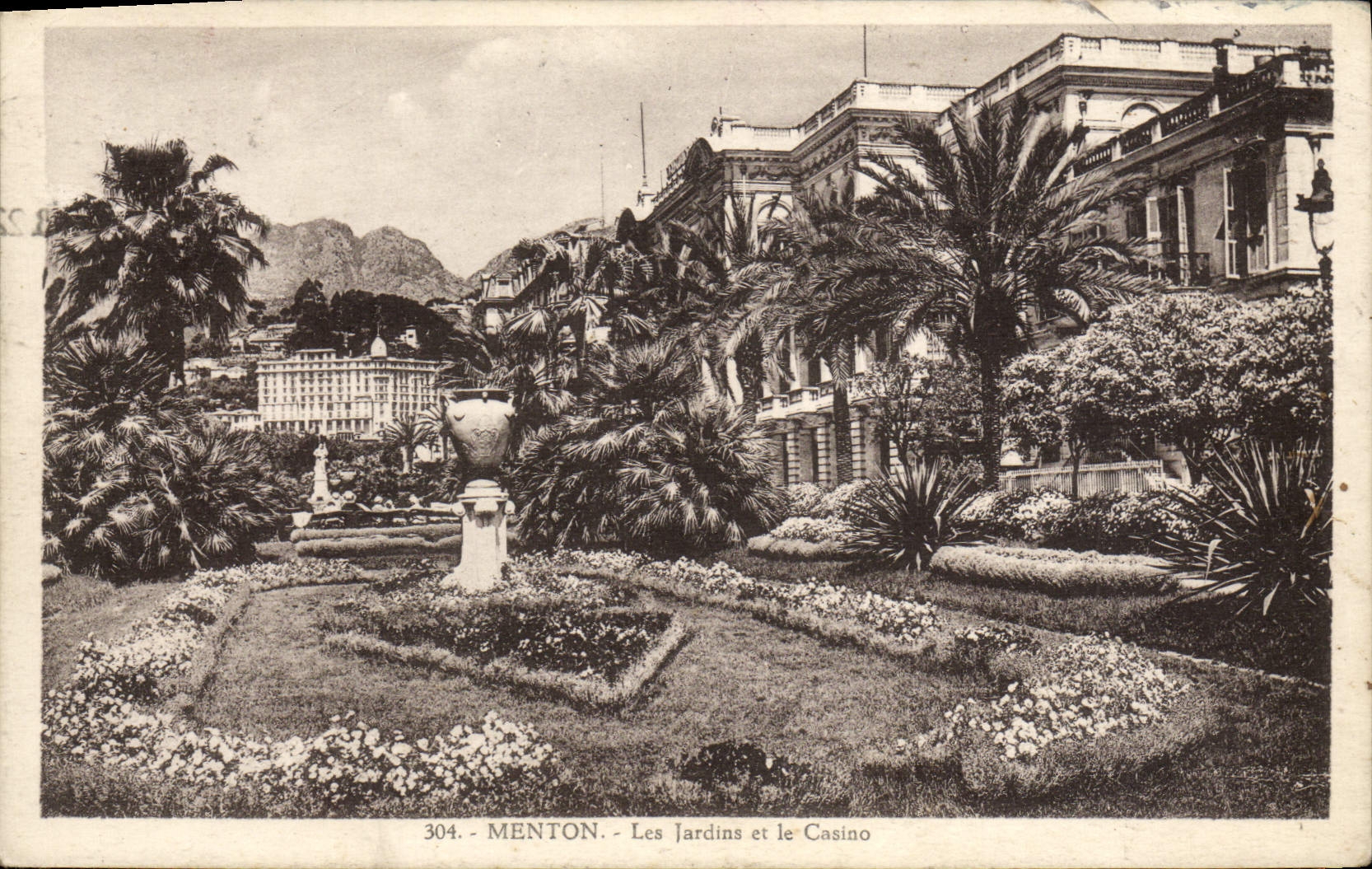 CPA Menton Les Jardins et le Casino