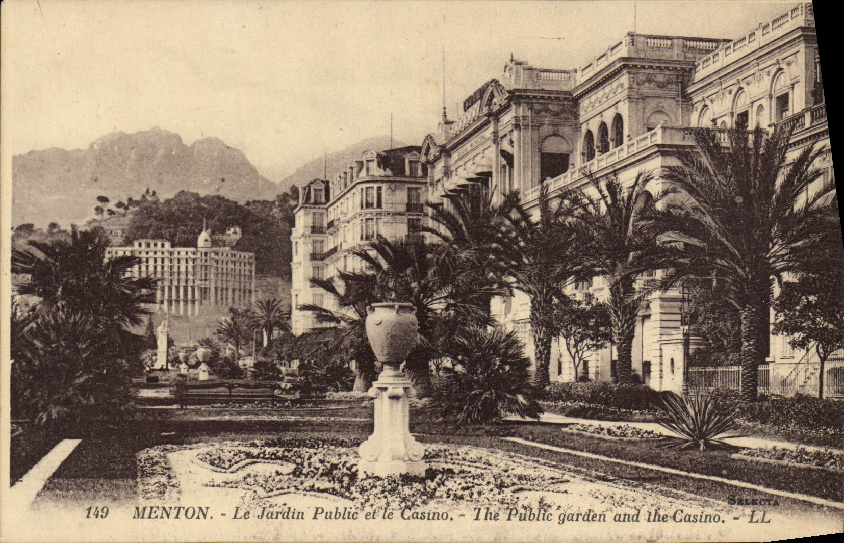 CPA Menton Le Jardin Public et le Casino