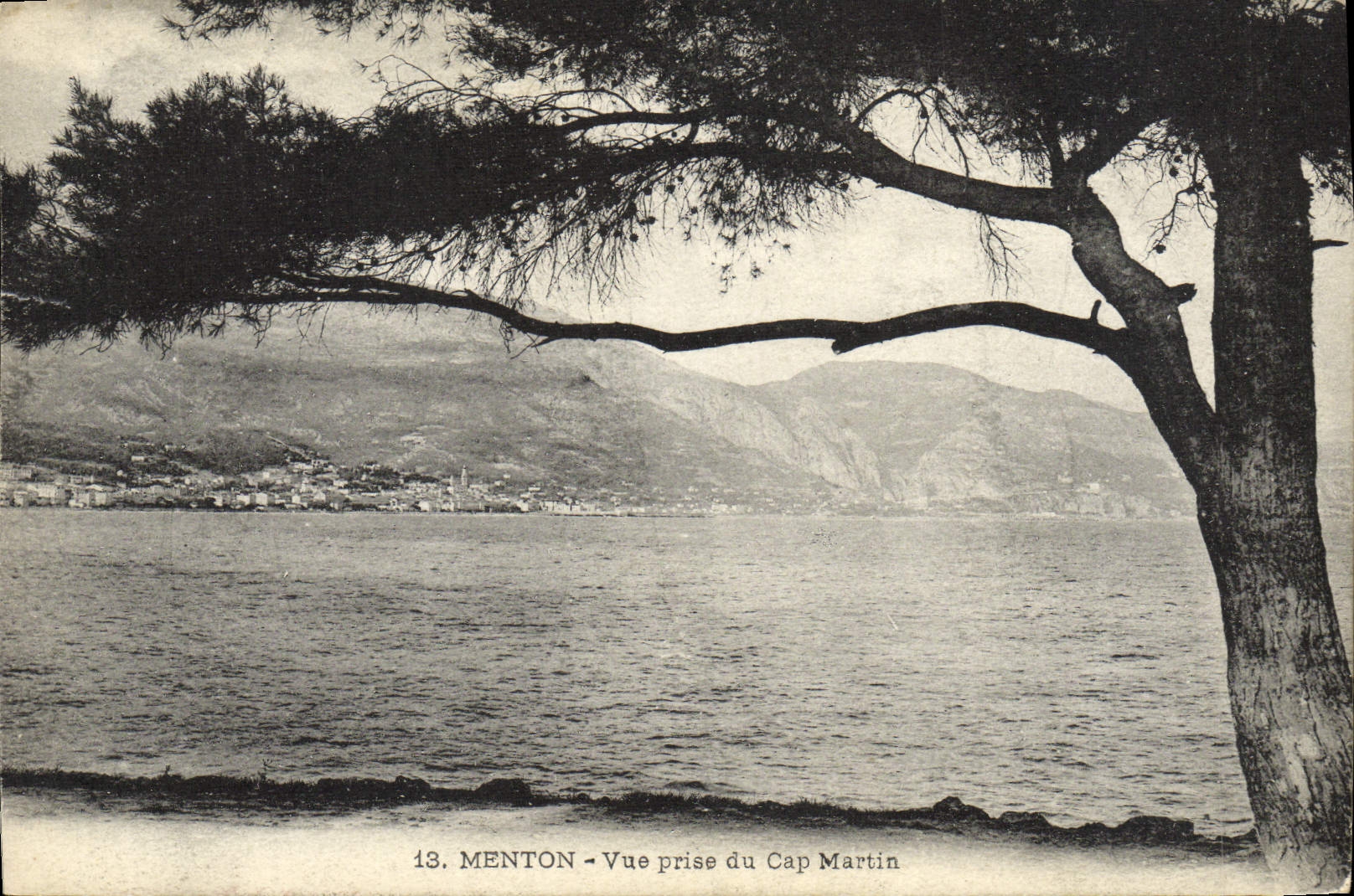 CPA Menton Vue Prise Du Cap Martin