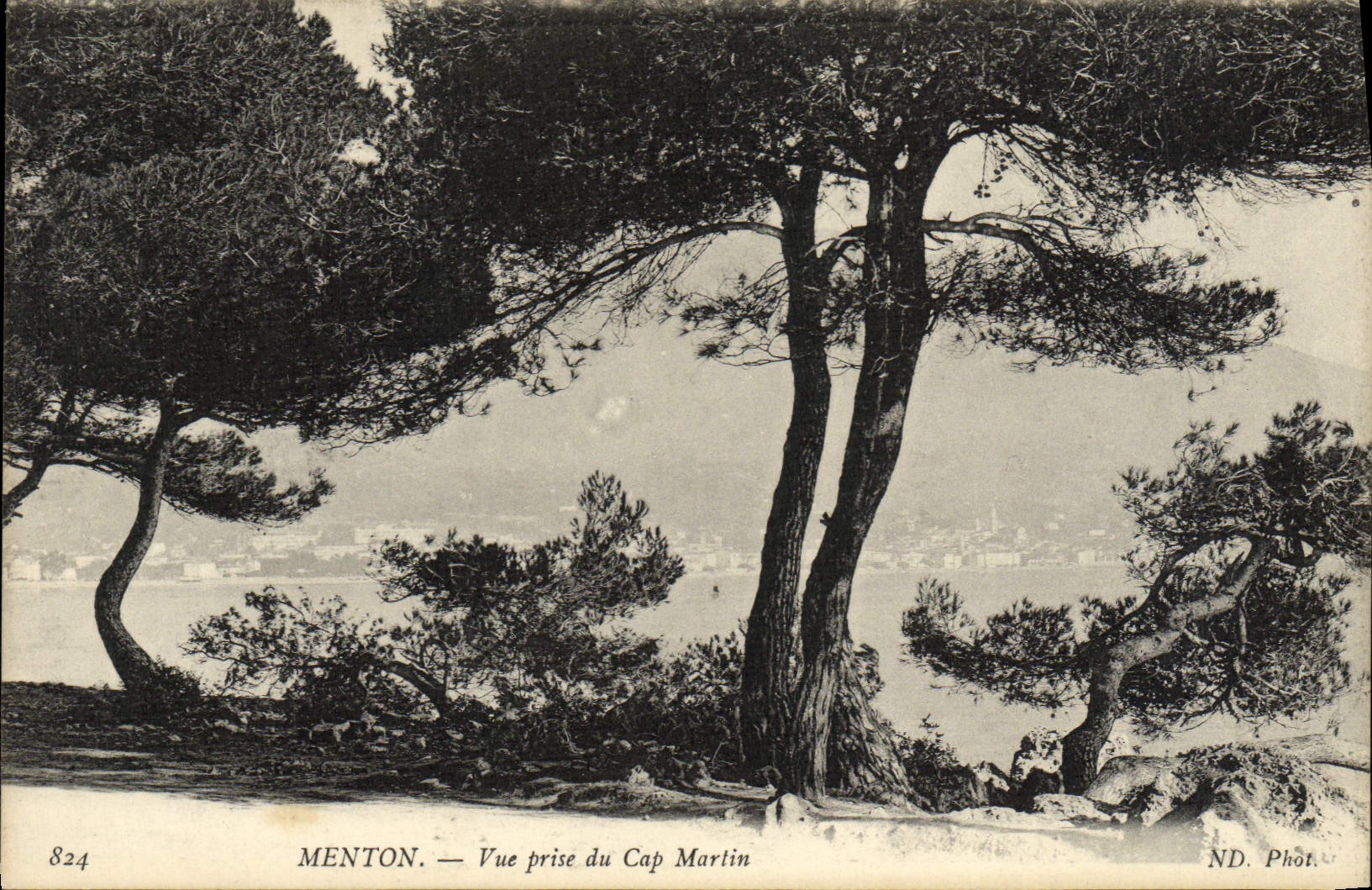 CPA Menton Vue Prise Du Cap Martin