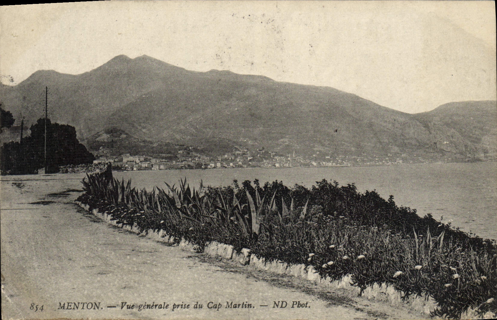 CPA Menton Vue Generale Prise Du Cap Martin
