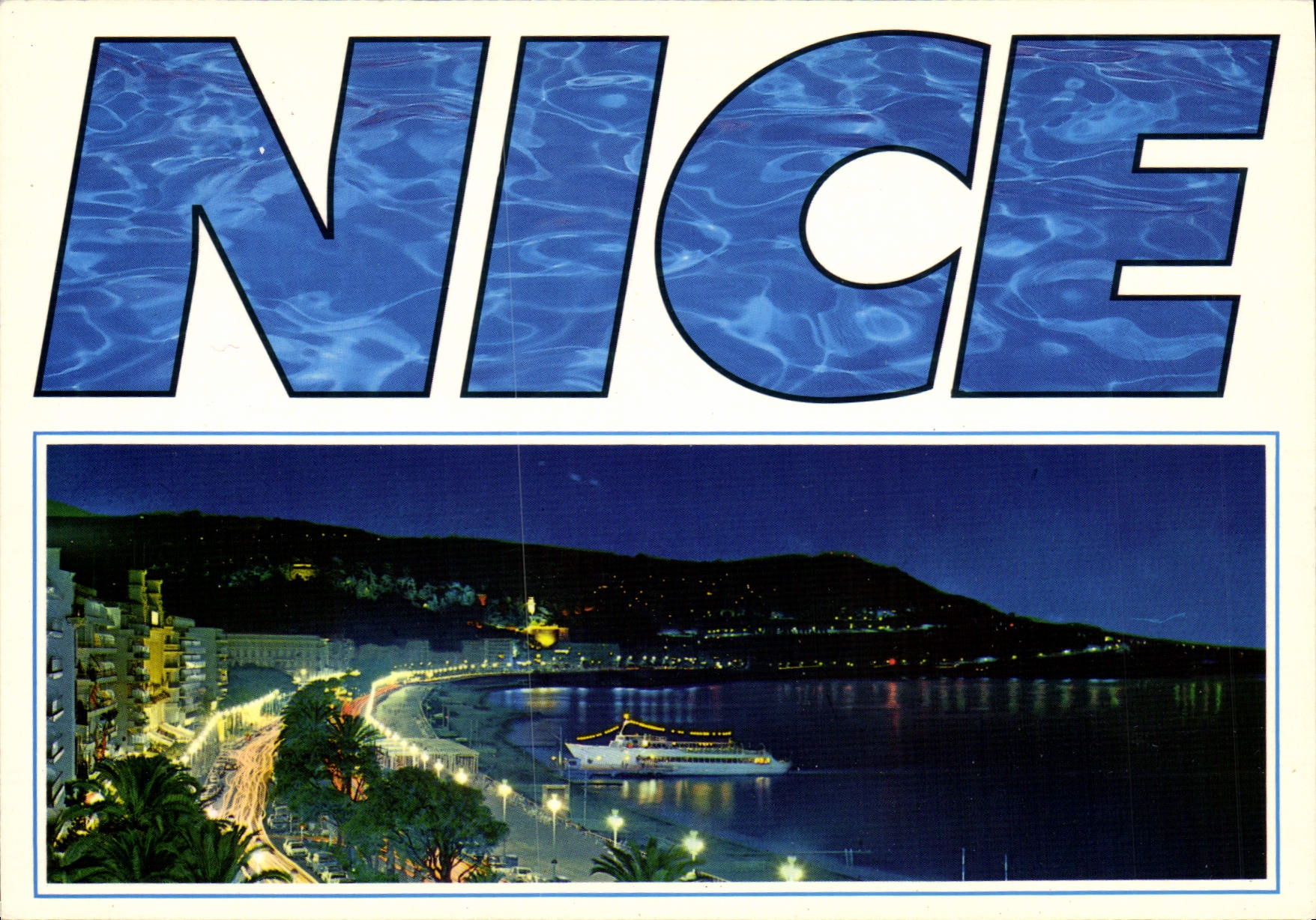 MODERN CARD Nice Dimensions Azure French Riviera