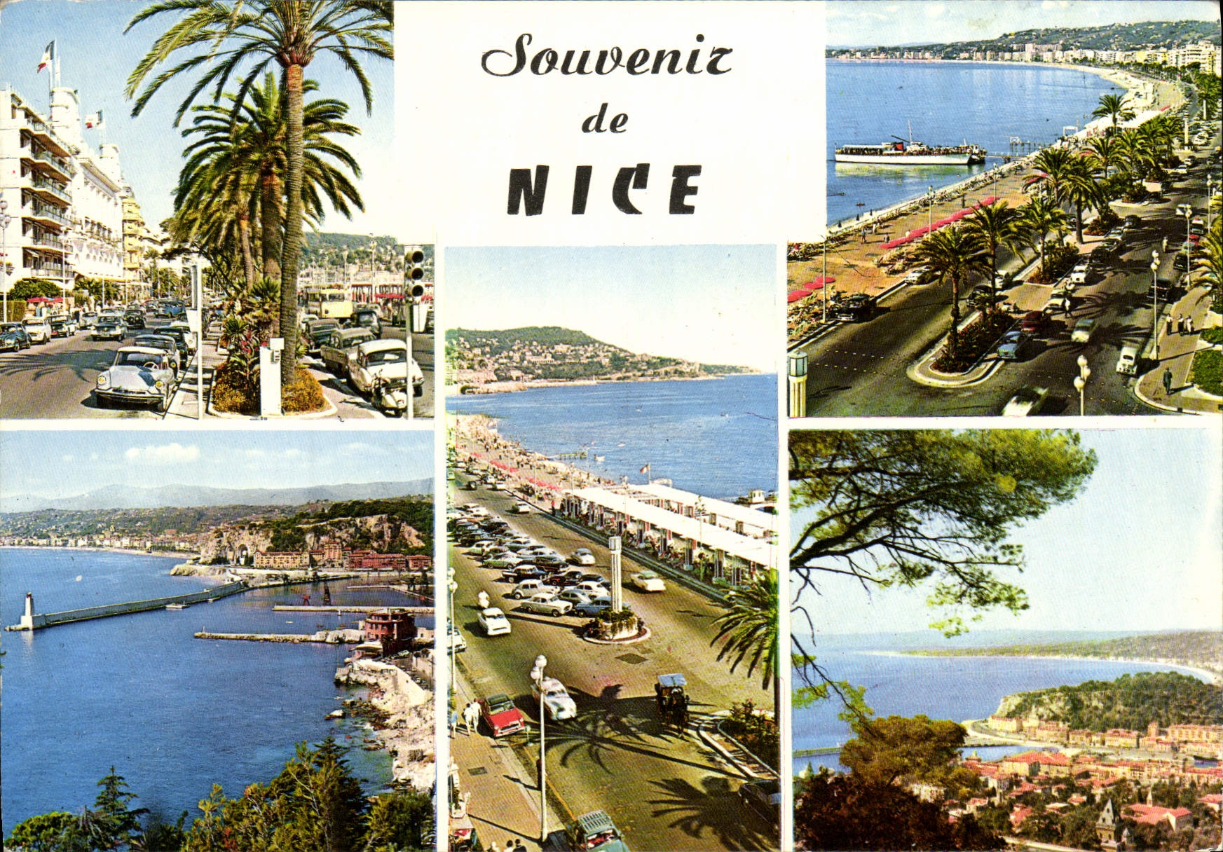 POSTAL MODERNA Niza dimensiones azules