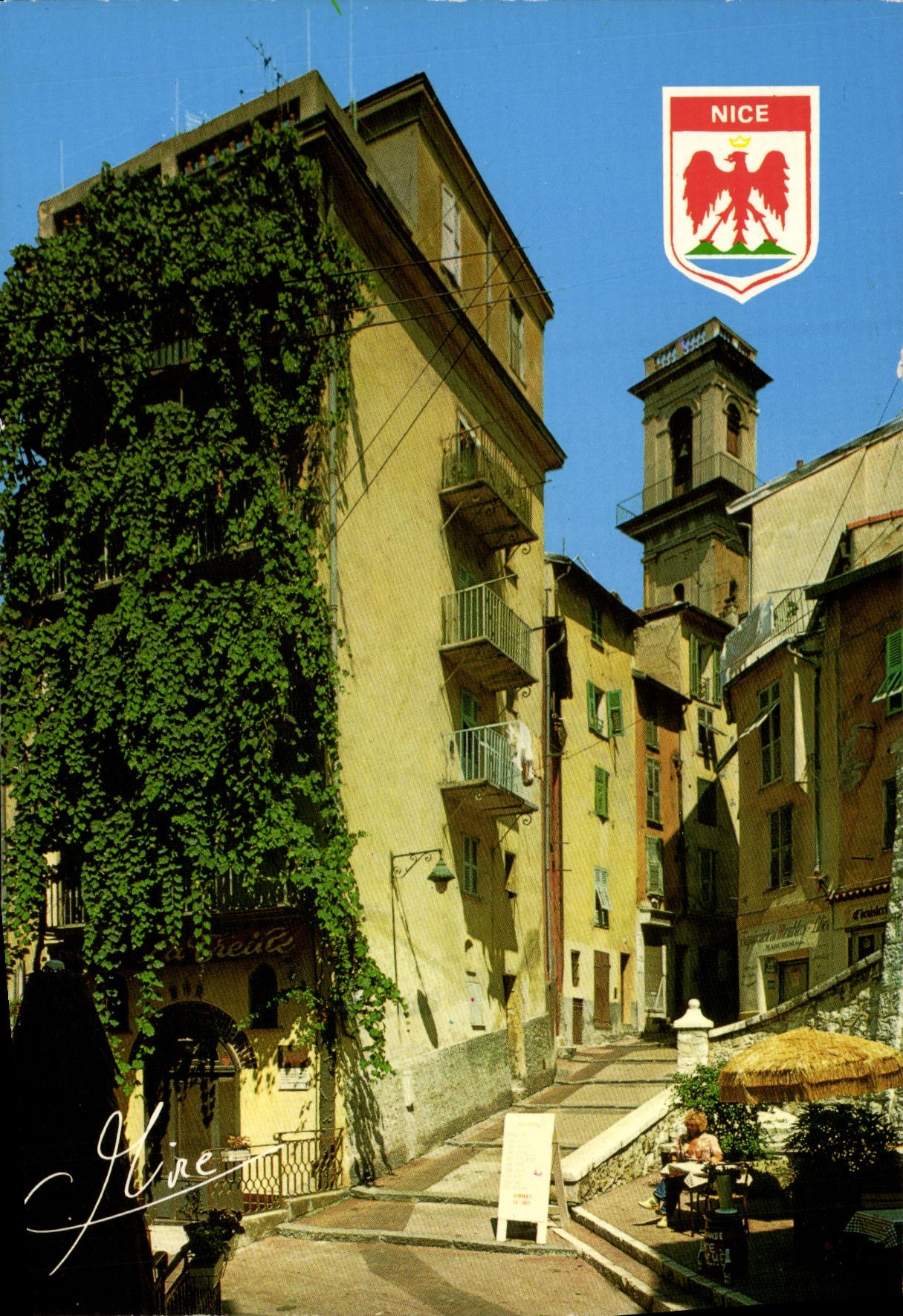 MODERN CARD Nice Picturesque the Nice Old man