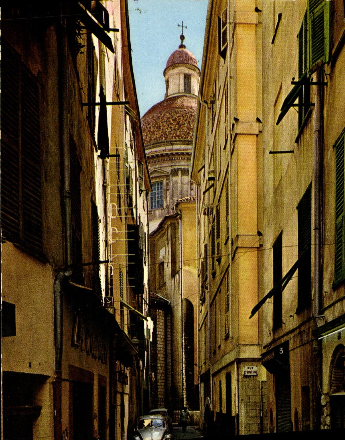 MODERN CARD Nice the Old woman the Street Markets With Grasses