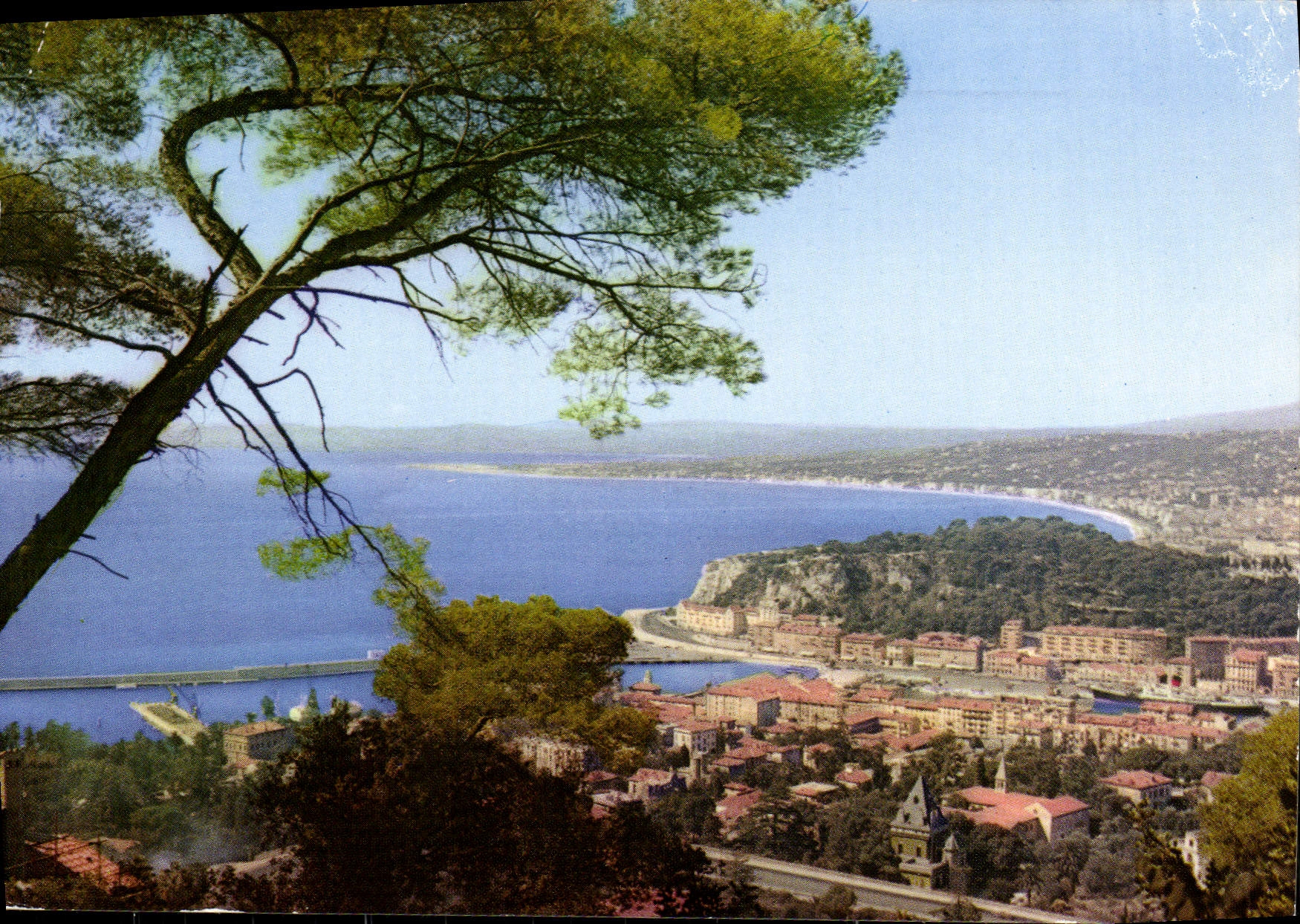 POSTAL MODERNA Niza vista de la cornisa