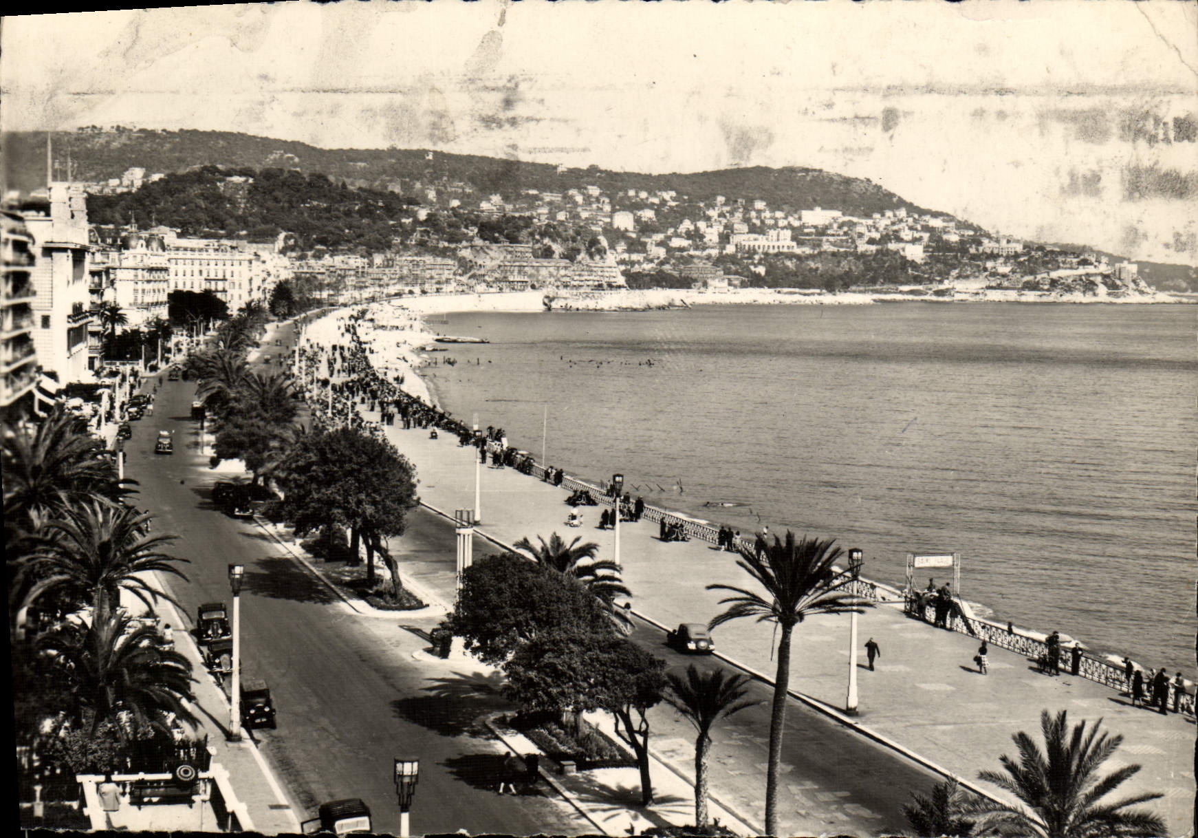 VINTAGE POSTCARD Nice Walk of the English the Boron Mount