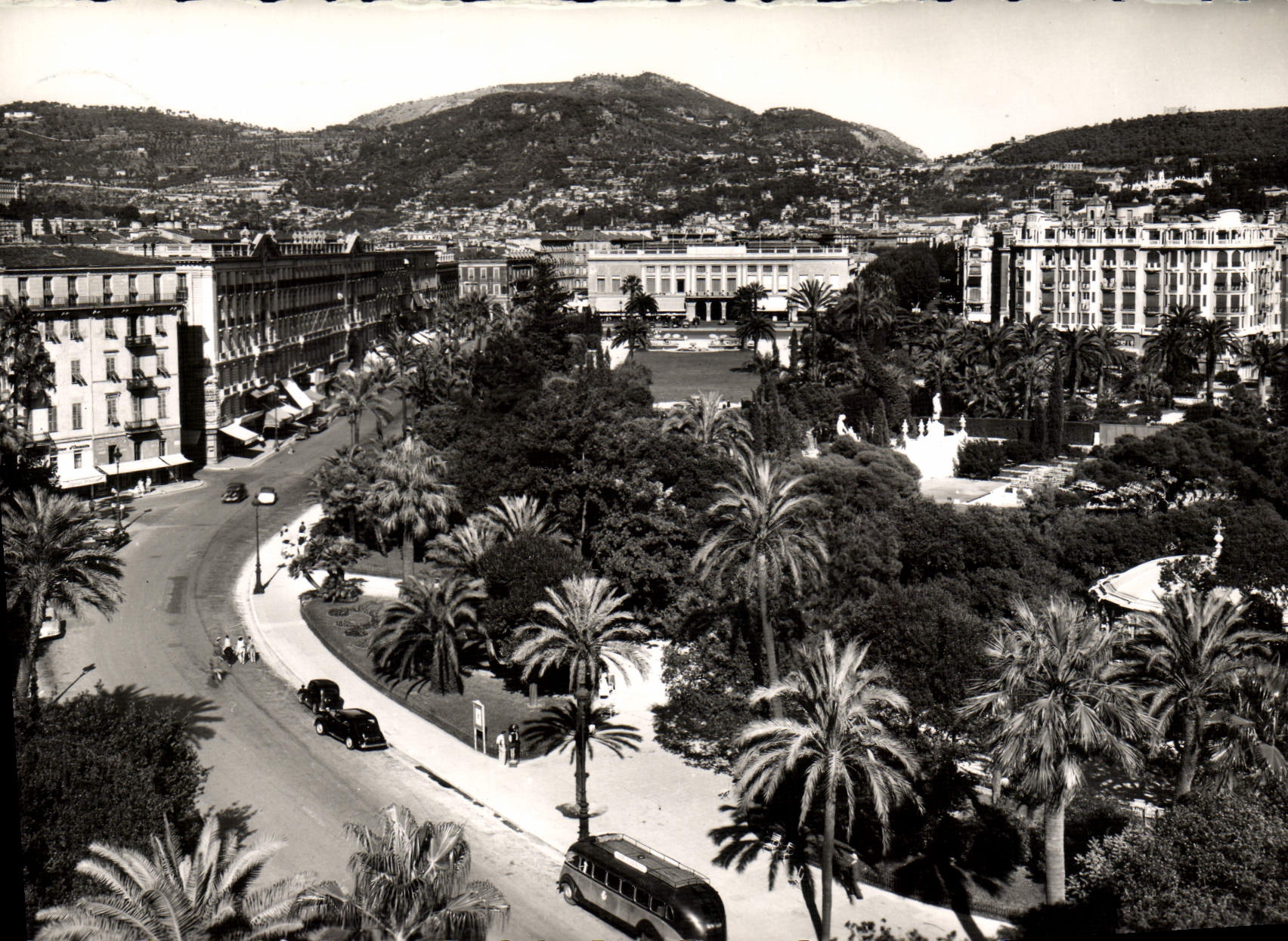 VINTAGE POSTCARD Nice the Gardens Albert the 1st Casino the Open-air theater