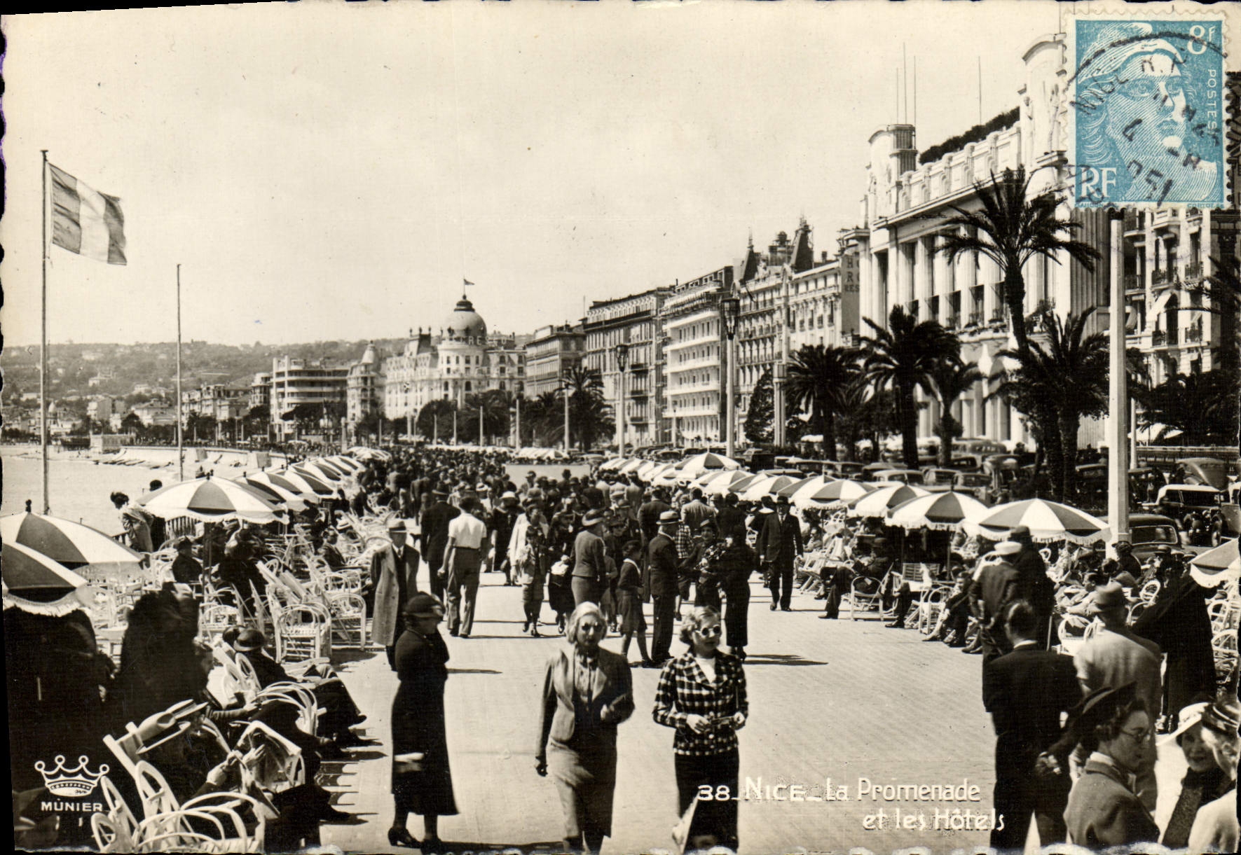 CPA Nice La Promenade Et les Hotels