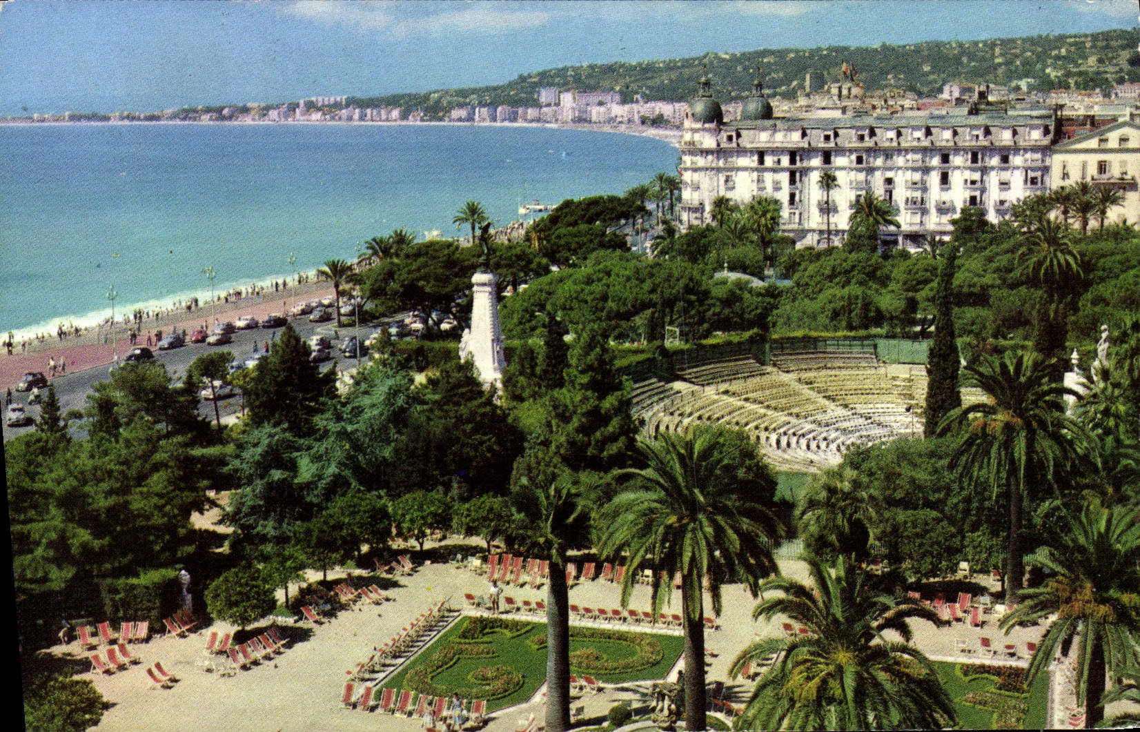 CPM Nice Les Jardins Albert 1er L'Hotel Ruhl