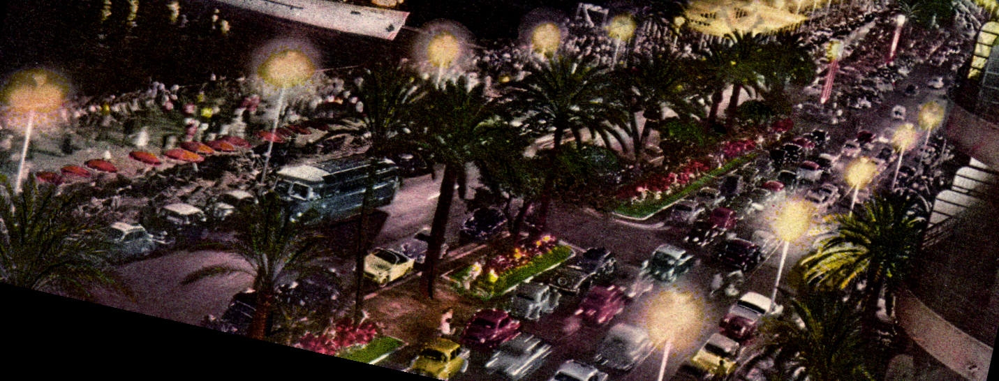 CPA Nice La promenade des Anglais Le Gallus Bateau