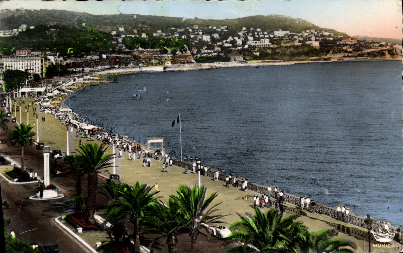 CPA Nice La Promenade des Anglais et le Mont Boron