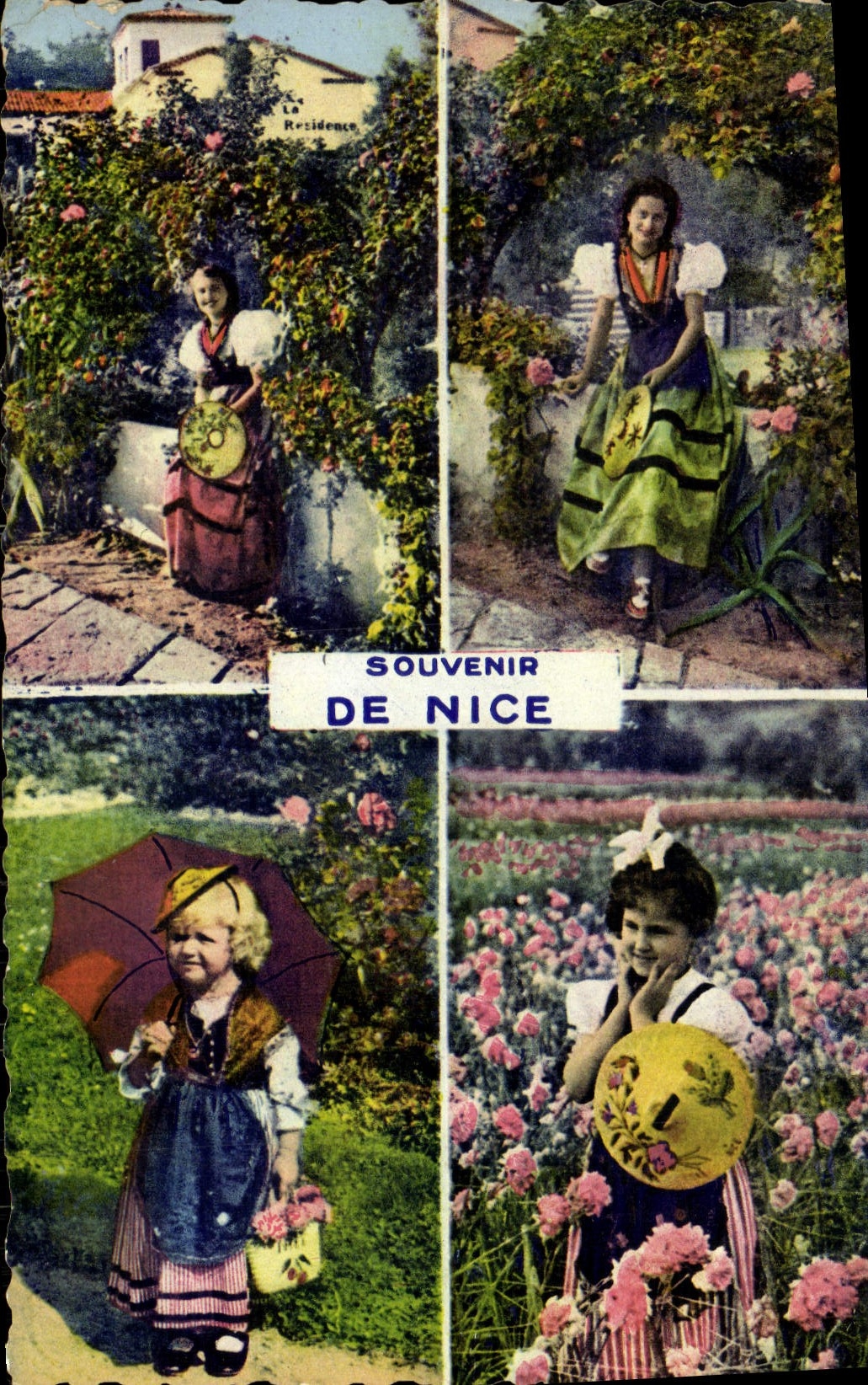 Folklore del recuerdo de la POSTAL de la VENDIMIA Niza