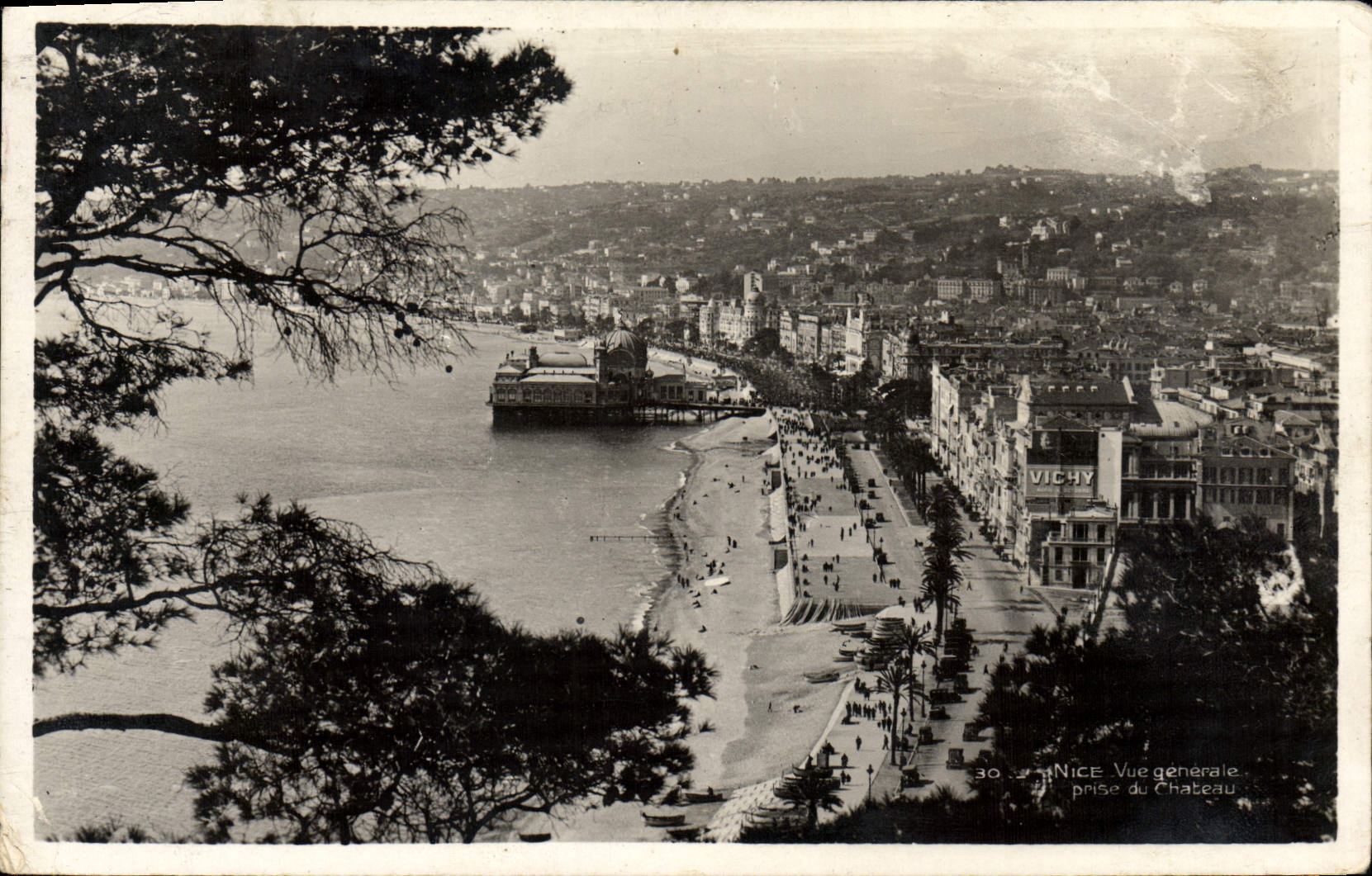 CPA Nice Vue generale prise du chateau