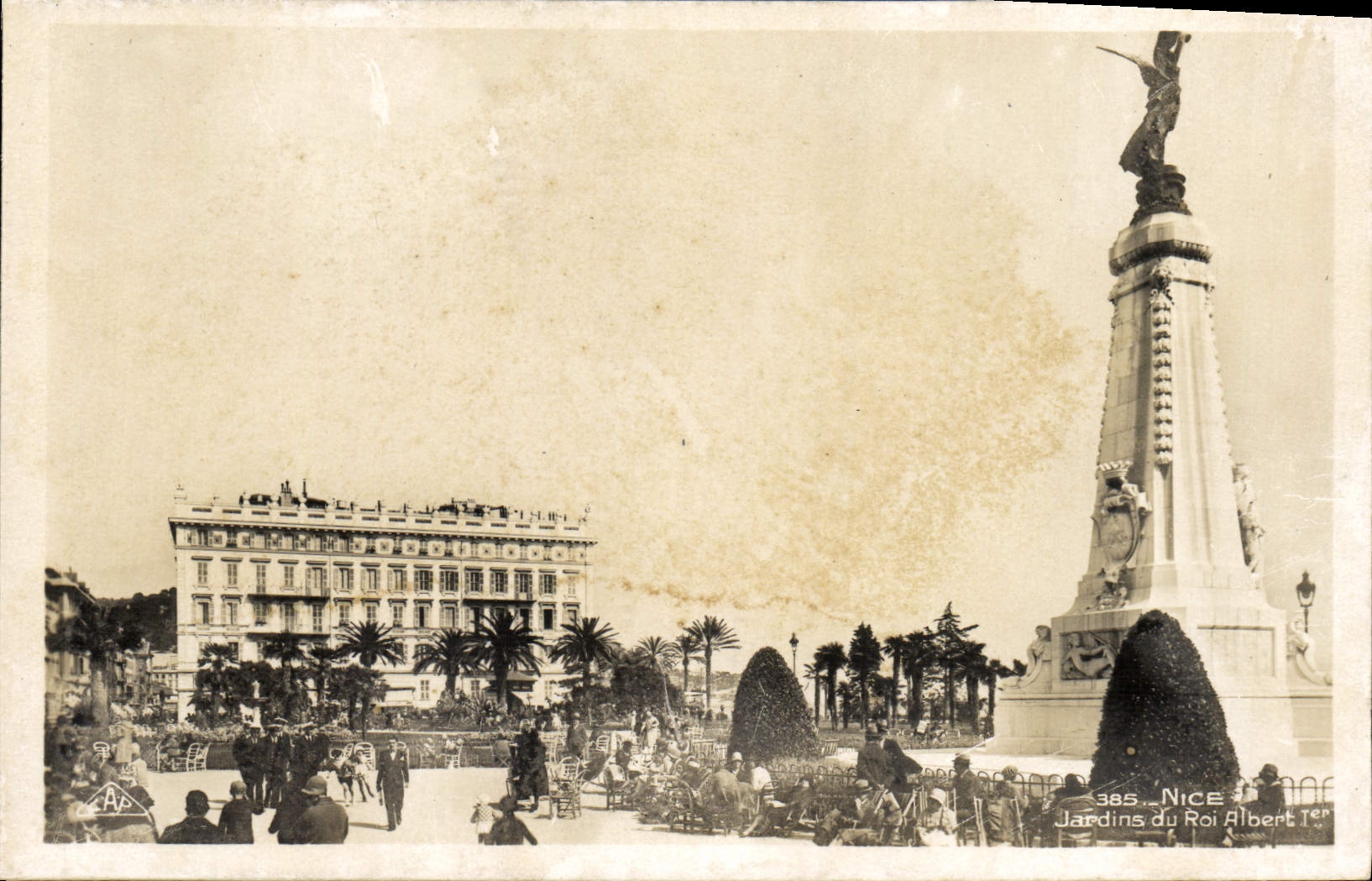 CPA Nice Jardins du Roi Albert 1er