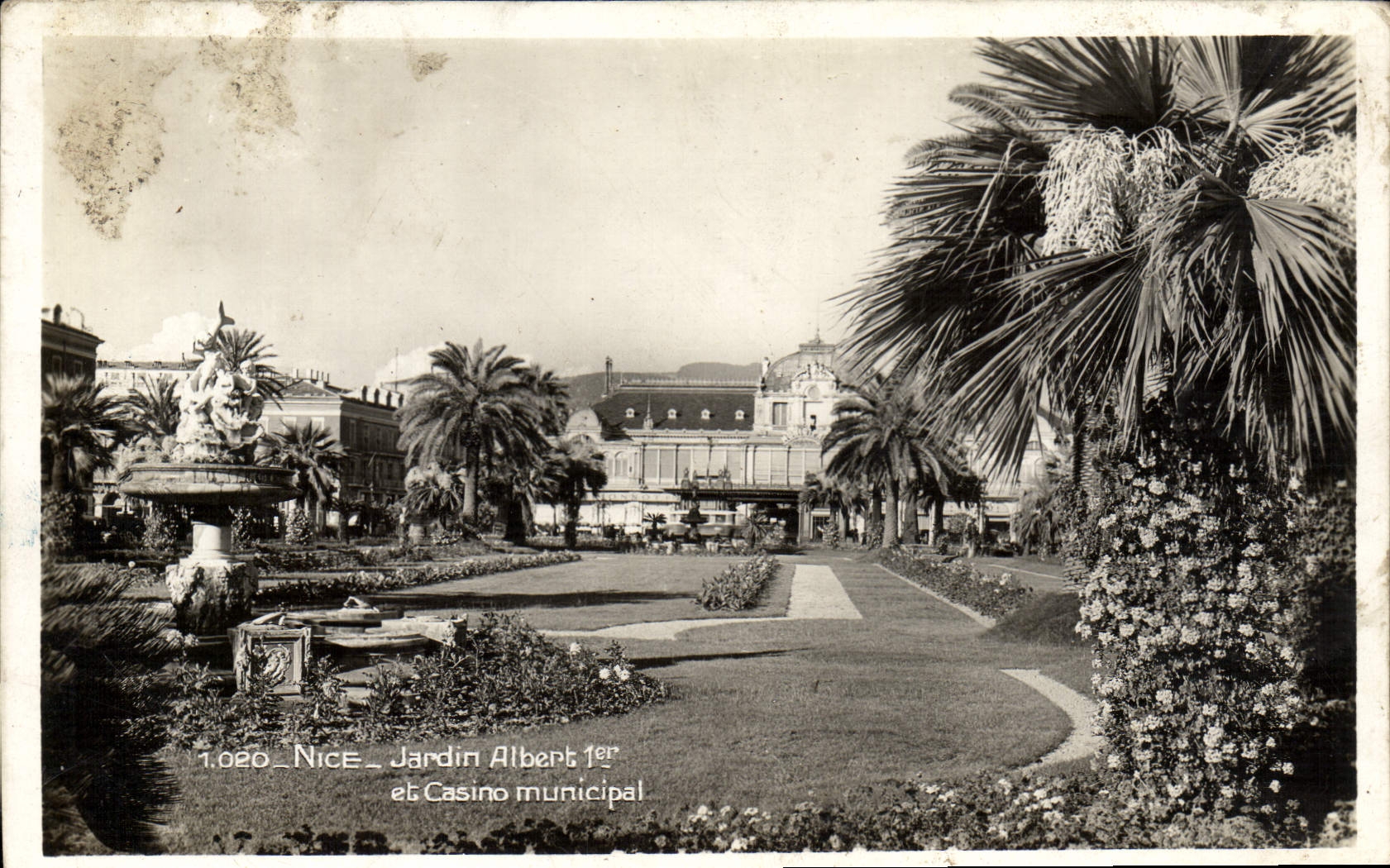 CPA Nice Jardin Albert 1er et Casino Municipal