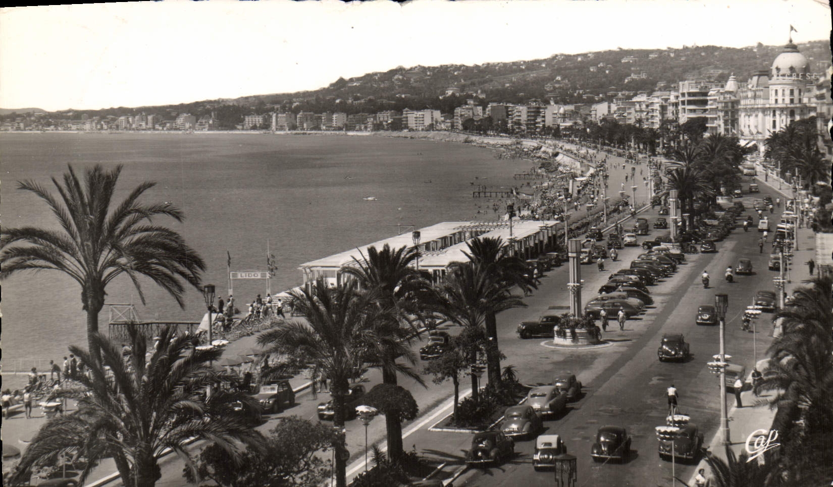 VINTAGE POSTCARD Nice Walk Of the English and bay of the angels