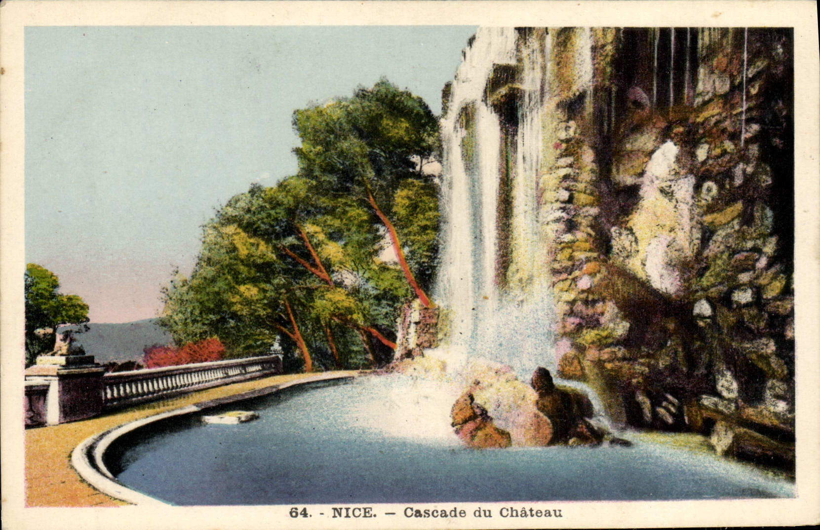 CPA Nice Cascade du Chateau