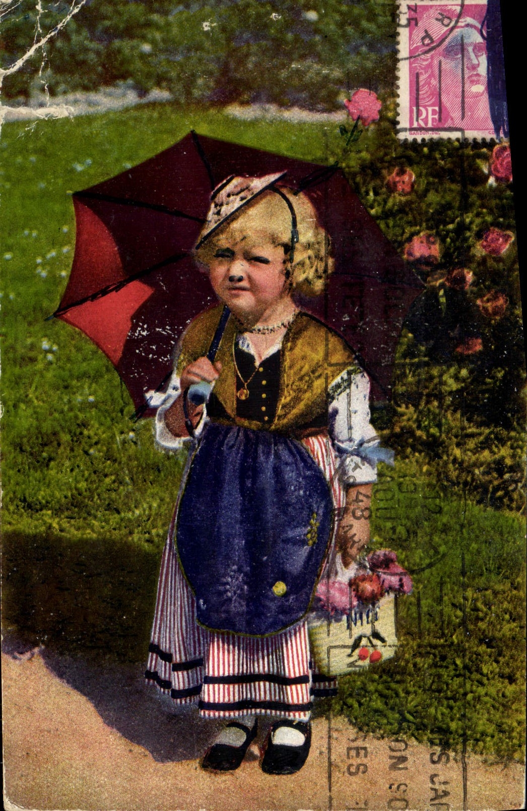 VINTAGE POSTCARD Nice Bleated Nissa Enfant