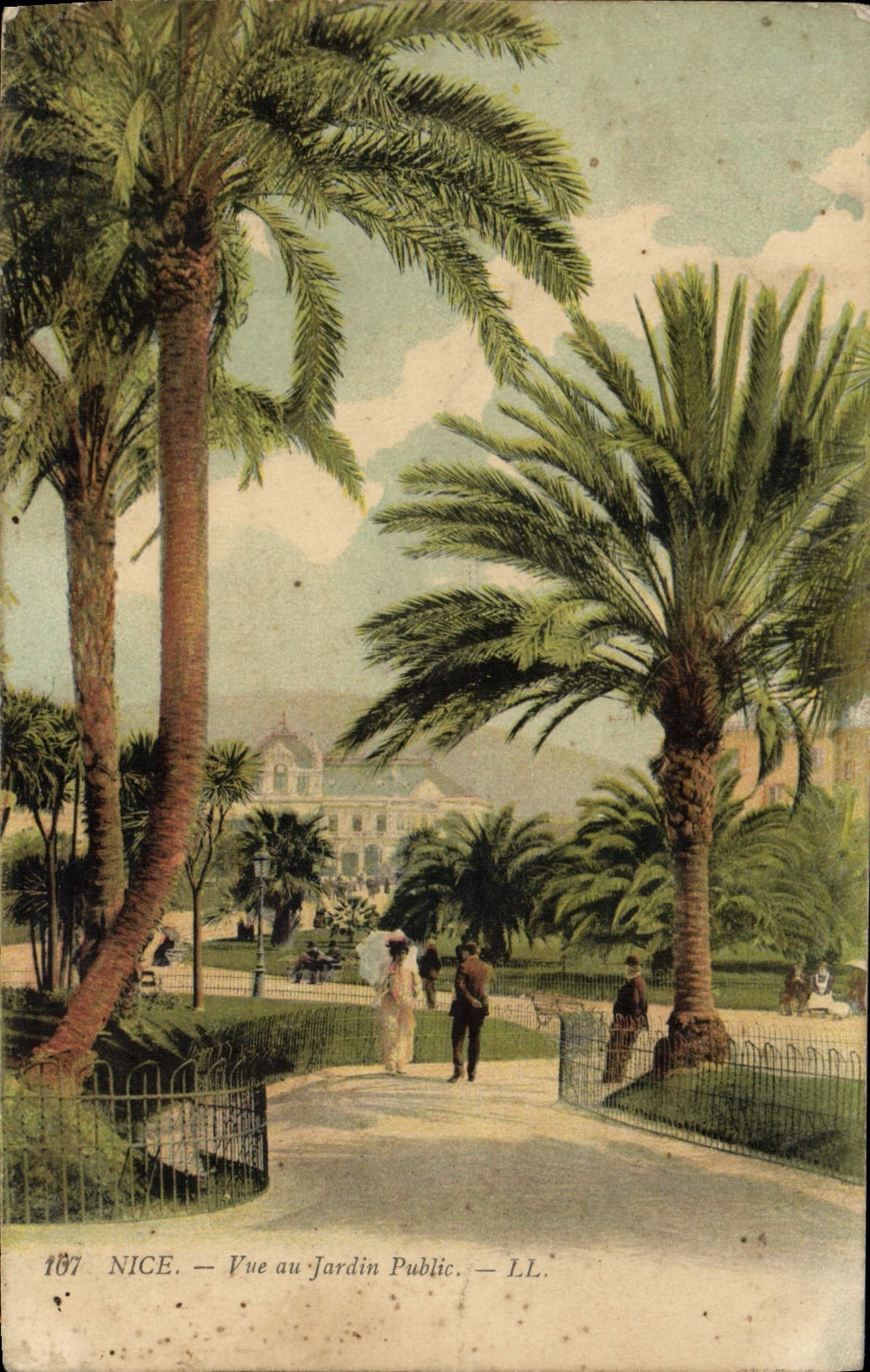 CPA Nice Vue Au Jardin Public