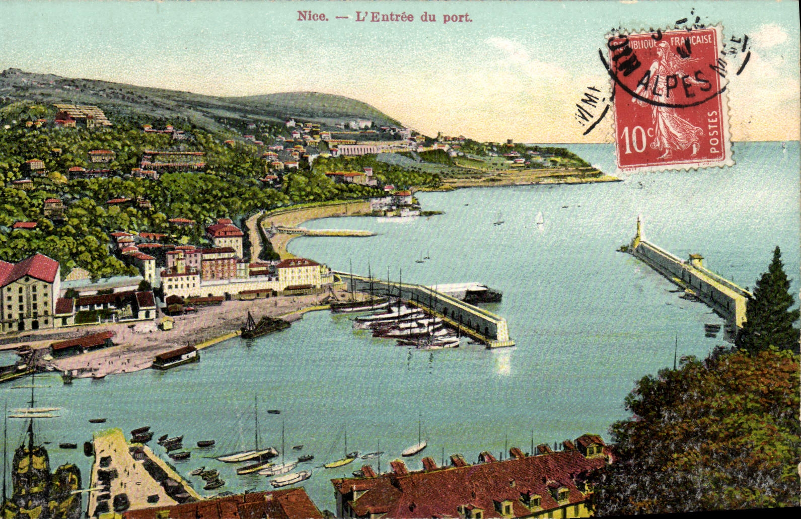 CPA Nice L'Entree du Port