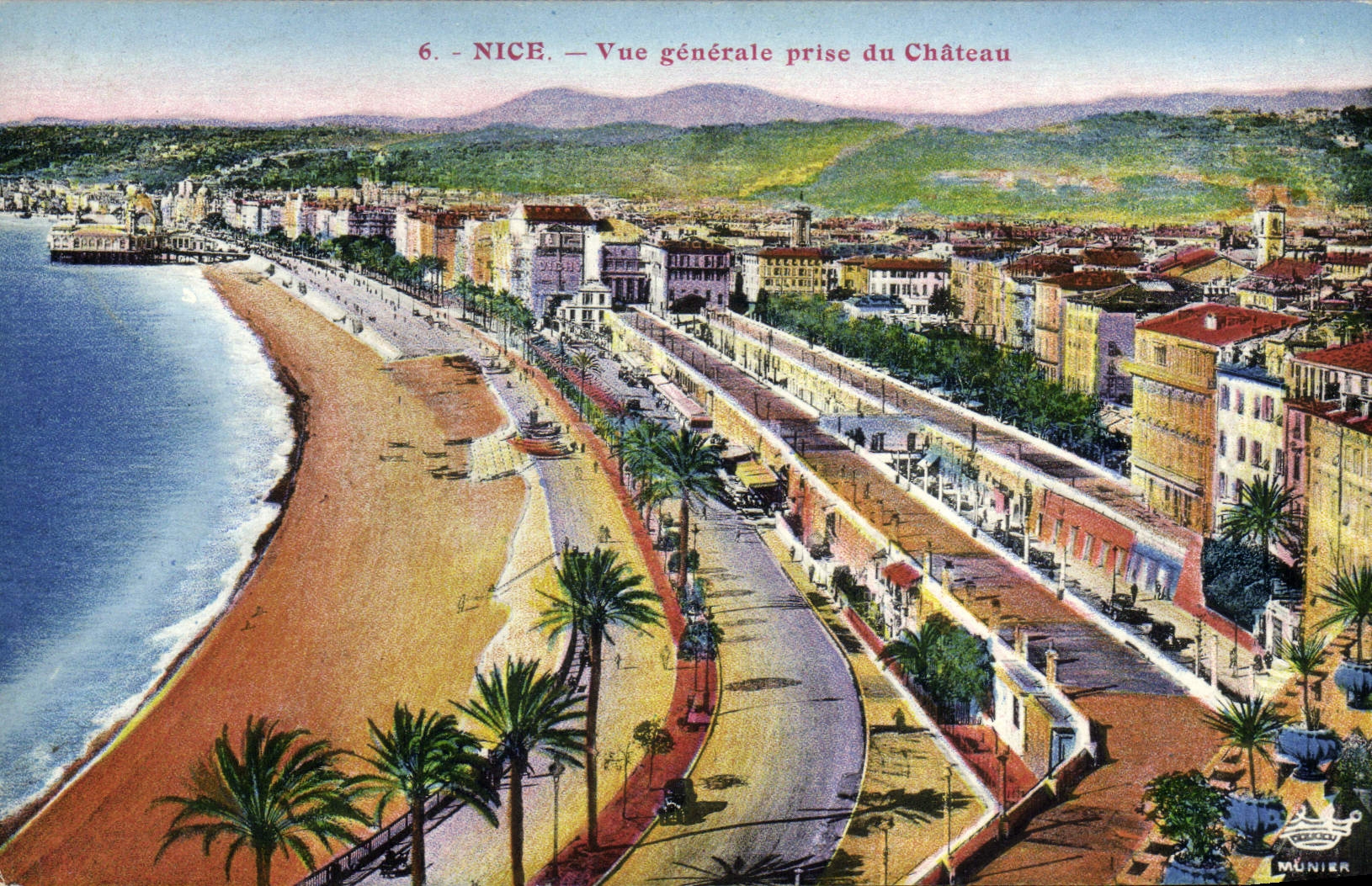 CPA Nice Vue Generale Prise Du Chateau
