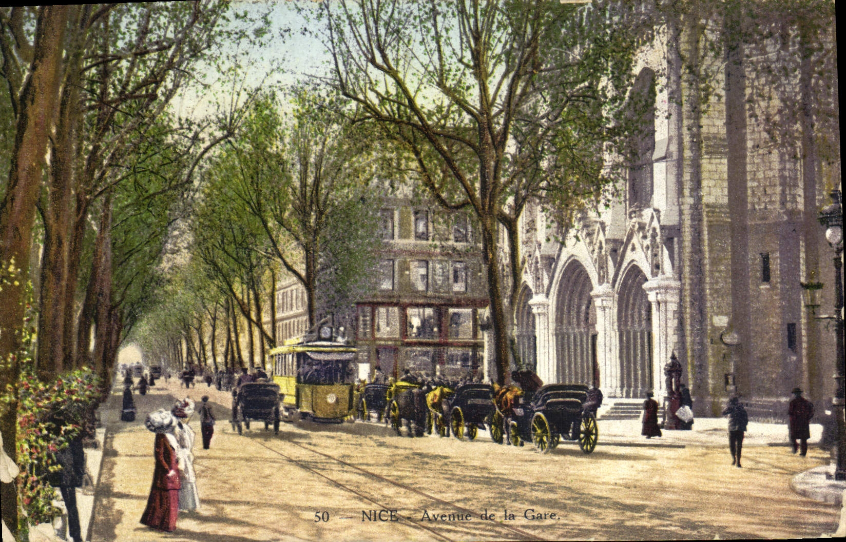 CPA Nice Avenue De La Gare