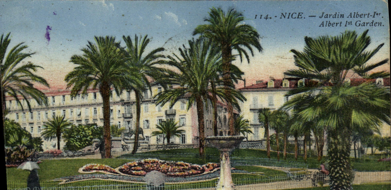 CPA Nice Jardin Albert 1er