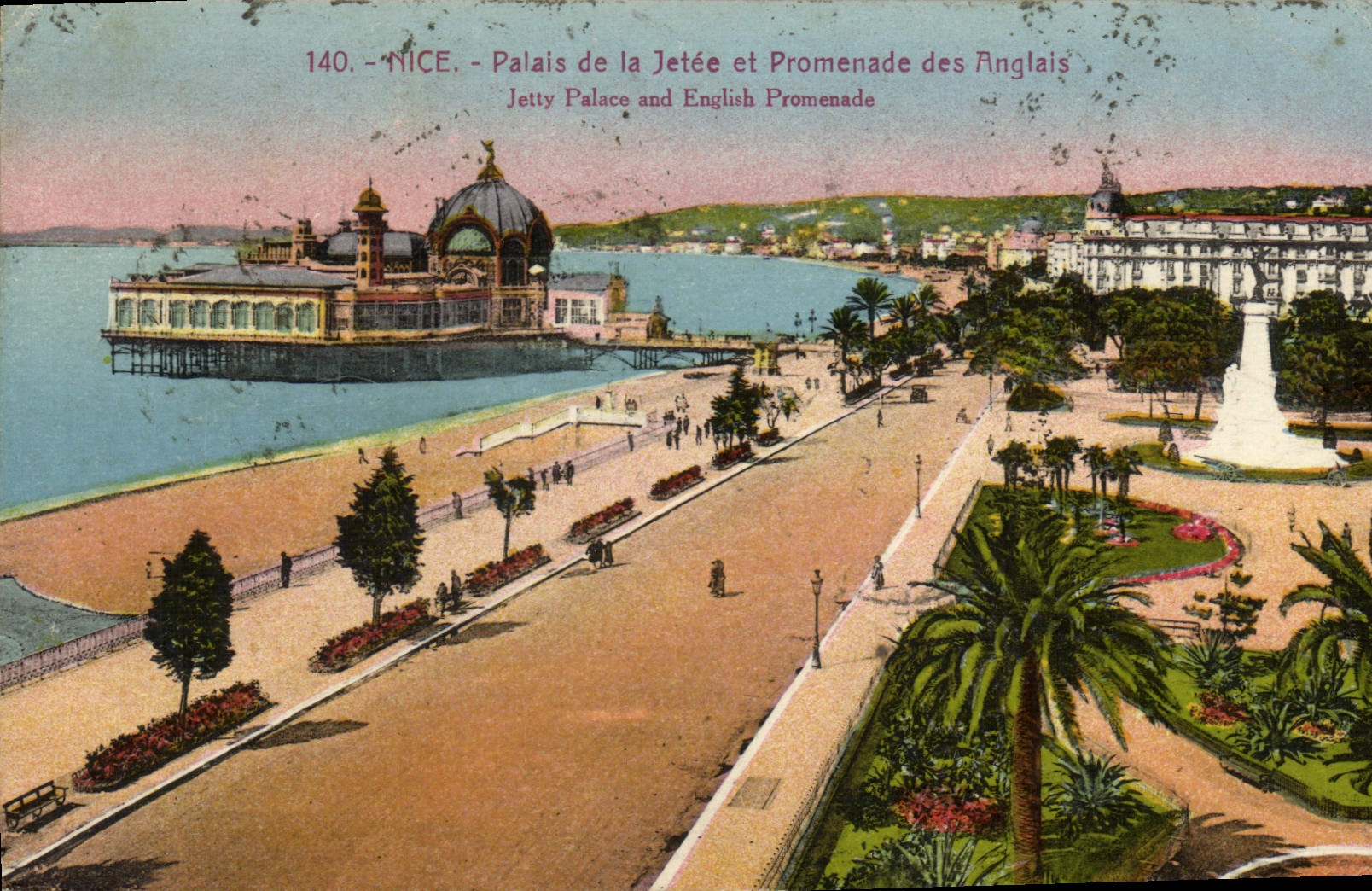 CPA Nice Palais de la Jetee et Promenade des Anglais