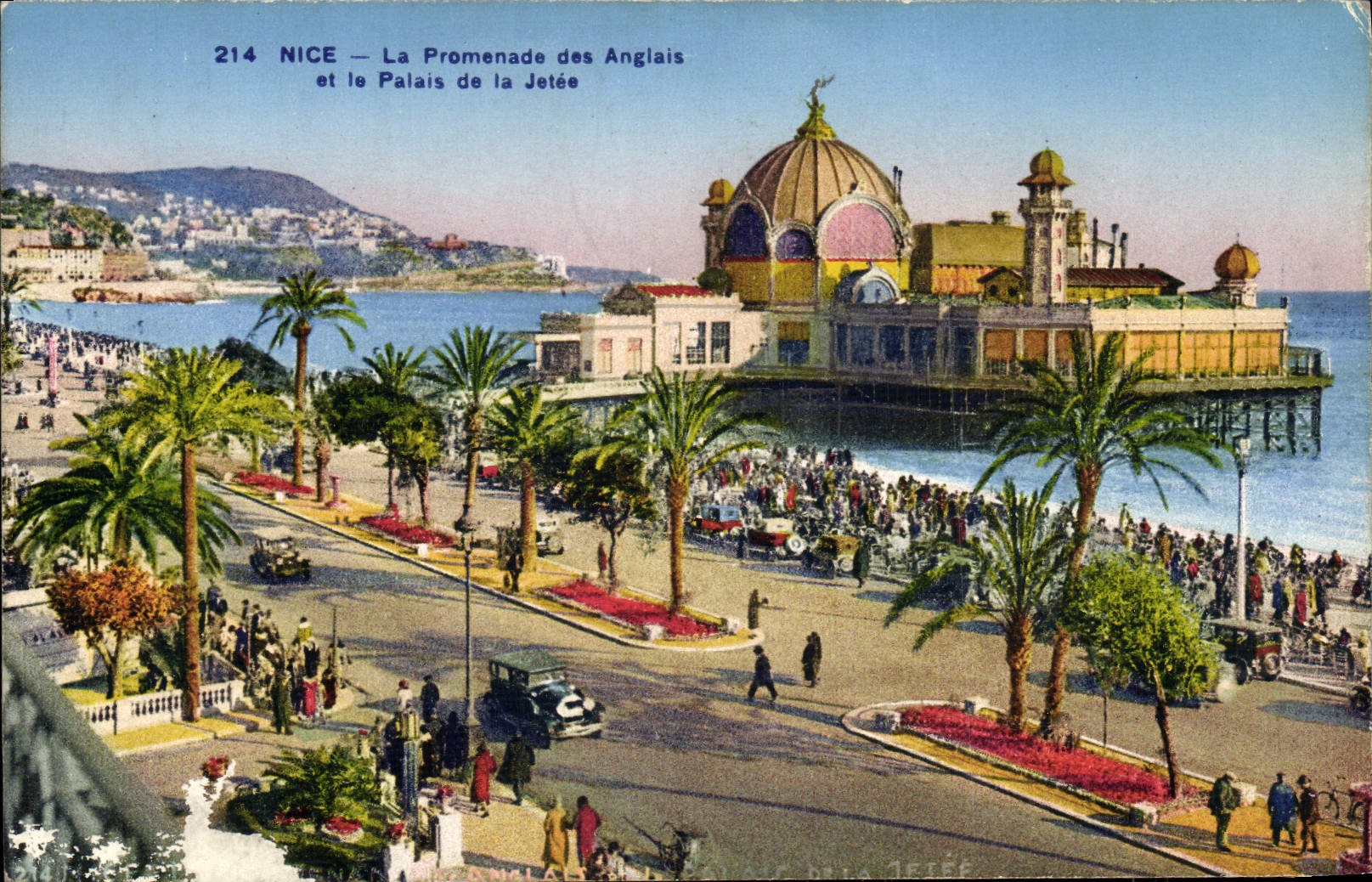 CPA Nice La Promenade Des Anglais et le Palais de la jetee