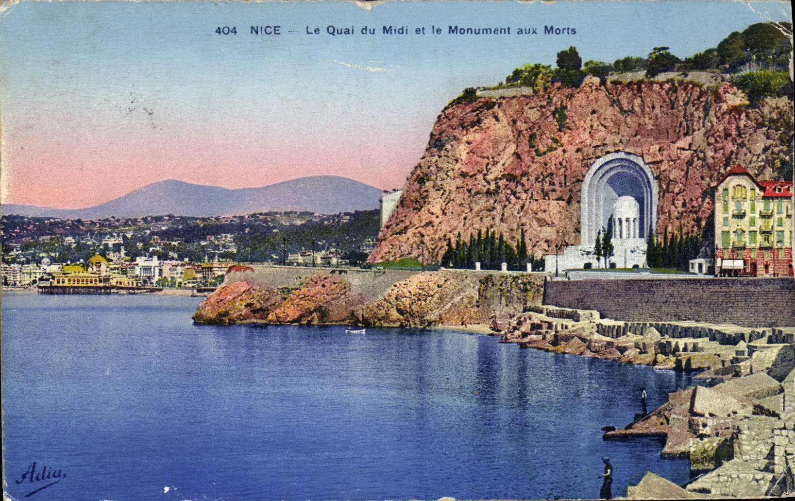 CPA Nice Le Quai du Midi et le Monument aux Morts