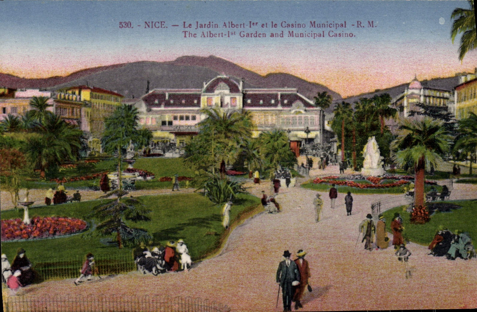 CPA Nice Le jardin Albert 1er et le casino municipal