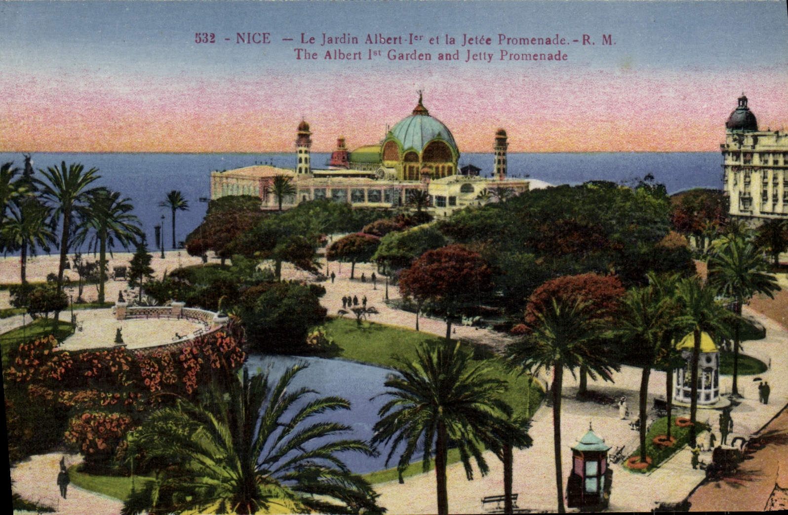 CPA Nice Le jardin Albert 1er et la jetee promenande 