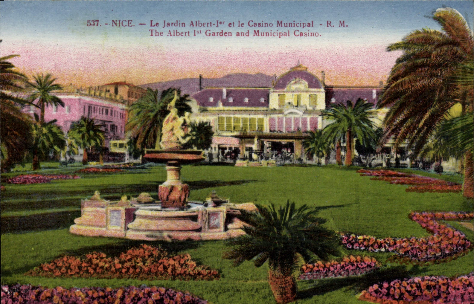 CPA Nice Le Jardin Albert 1er et le Casino Municipal