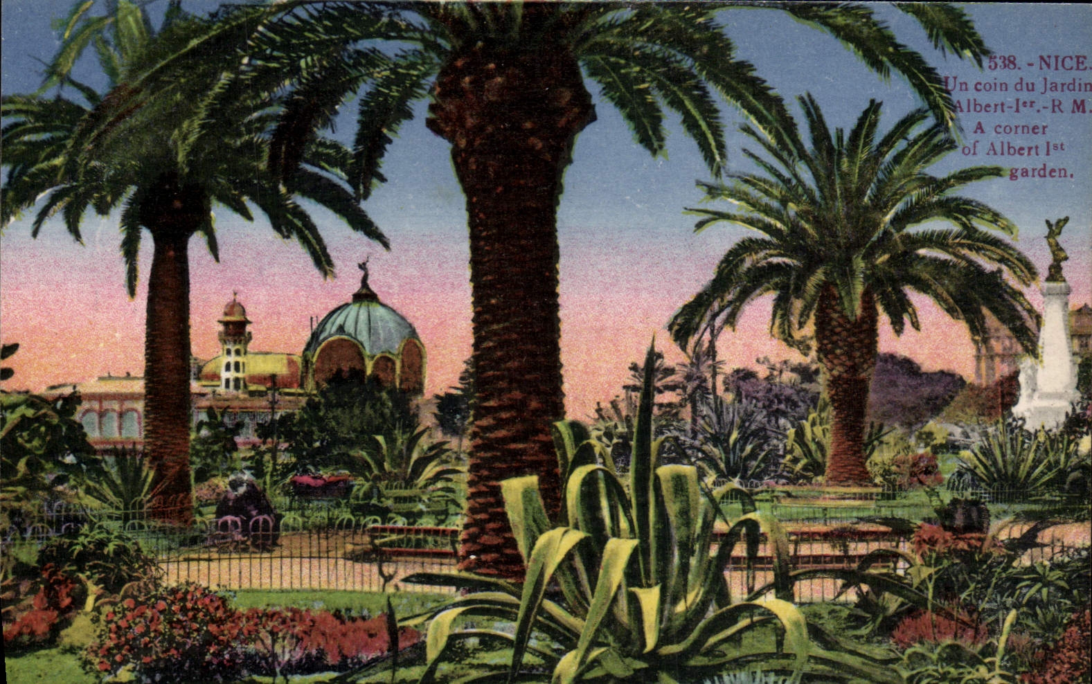CPA Nice Un Coin du Jardin Albert 1er